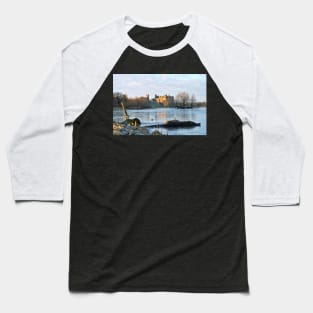 Linlithgow loch and Palace , Scotland Baseball T-Shirt